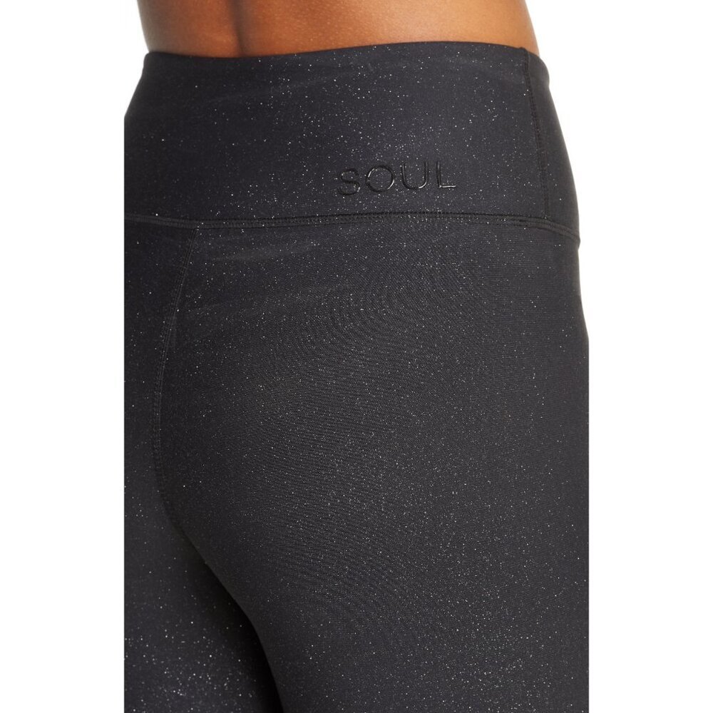 New w/Tags - Soul by Soulcycle Glitter Bike Shorts in Black, Med - Picture 10 of 10